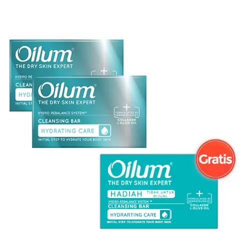 Oilum Hydrating Care Cleansing Bar 85 Gr (beli 2 Gratis 1)
