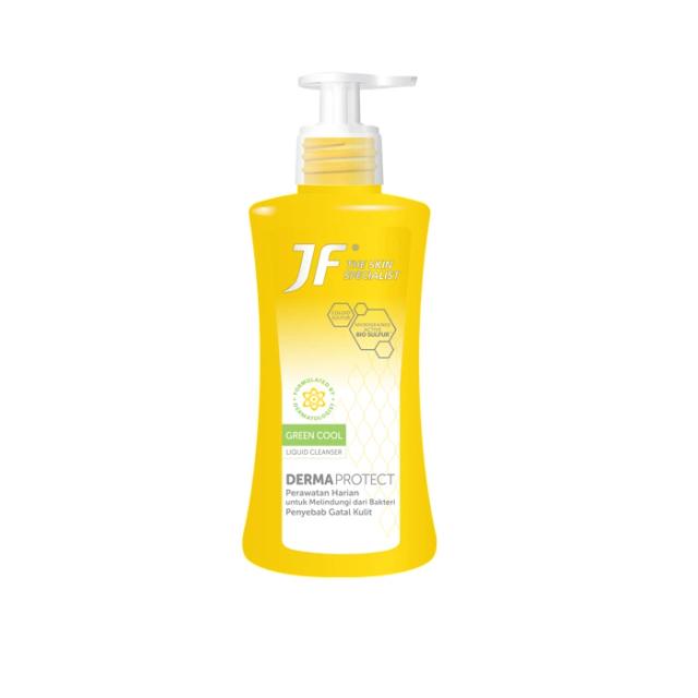 Jf Derma Protect Green Cool Cleanser Liquid 200 Ml